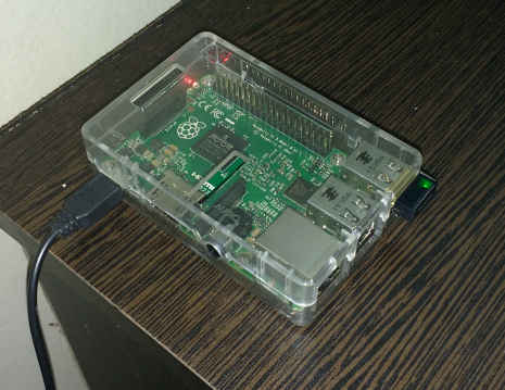 Raspberry Pi in enclosure